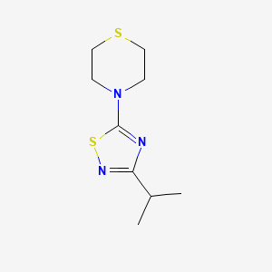 4-(3-Propan-2-yl-1,2,4-thiadiazol-5-yl)thiomorpholine