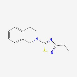 molecular formula C13H15N3S B7609940 5-(3,4-dihydro-1H-isoquinolin-2-yl)-3-ethyl-1,2,4-thiadiazole 