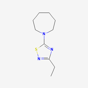 molecular formula C10H17N3S B7609955 5-(Azepan-1-yl)-3-ethyl-1,2,4-thiadiazole 