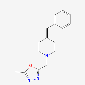 2-[(4-Benzylidenepiperidin-1-yl)methyl]-5-methyl-1,3,4-oxadiazole