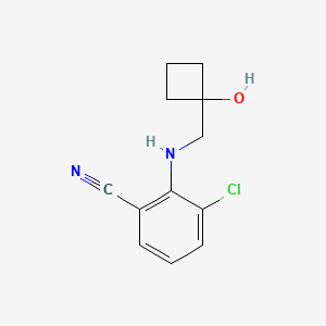 3-Chloro-2-[(1-hydroxycyclobutyl)methylamino]benzonitrile