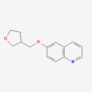 molecular formula C14H15NO2 B7610006 6-(Oxolan-3-ylmethoxy)quinoline 