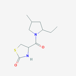 4-(2-Ethyl-4-methylpyrrolidine-1-carbonyl)-1,3-thiazolidin-2-one