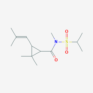 N,2,2-trimethyl-3-(2-methylprop-1-enyl)-N-propan-2-ylsulfonylcyclopropane-1-carboxamide