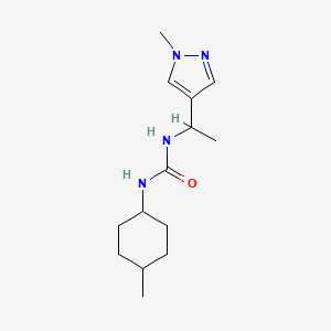 1-(4-Methylcyclohexyl)-3-[1-(1-methylpyrazol-4-yl)ethyl]urea