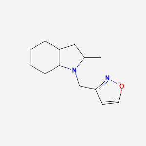 3-[(2-Methyl-2,3,3a,4,5,6,7,7a-octahydroindol-1-yl)methyl]-1,2-oxazole