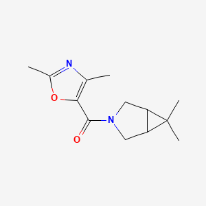 (6,6-Dimethyl-3-azabicyclo[3.1.0]hexan-3-yl)-(2,4-dimethyl-1,3-oxazol-5-yl)methanone