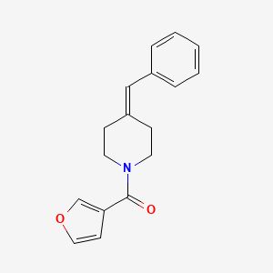 molecular formula C17H17NO2 B7610219 (4-Benzylidenepiperidin-1-yl)-(furan-3-yl)methanone 