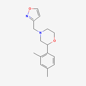 molecular formula C16H20N2O2 B7610228 2-(2,4-Dimethylphenyl)-4-(1,2-oxazol-3-ylmethyl)morpholine 