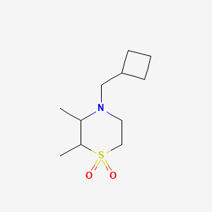 4-(Cyclobutylmethyl)-2,3-dimethyl-1,4-thiazinane 1,1-dioxide