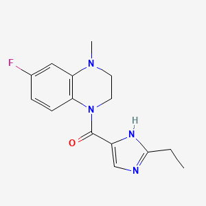 (2-ethyl-1H-imidazol-5-yl)-(6-fluoro-4-methyl-2,3-dihydroquinoxalin-1-yl)methanone