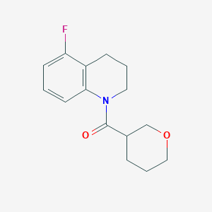 (5-fluoro-3,4-dihydro-2H-quinolin-1-yl)-(oxan-3-yl)methanone