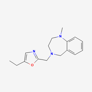 5-ethyl-2-[(1-methyl-3,5-dihydro-2H-1,4-benzodiazepin-4-yl)methyl]-1,3-oxazole