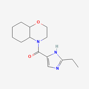 2,3,4a,5,6,7,8,8a-octahydrobenzo[b][1,4]oxazin-4-yl-(2-ethyl-1H-imidazol-5-yl)methanone