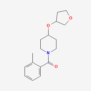 (2-Methylphenyl)-[4-(oxolan-3-yloxy)piperidin-1-yl]methanone