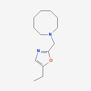 molecular formula C13H22N2O B7610365 2-(Azocan-1-ylmethyl)-5-ethyl-1,3-oxazole 