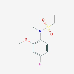 N-(4-fluoro-2-methoxyphenyl)-N-methylethanesulfonamide