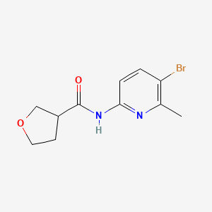 N-(5-bromo-6-methylpyridin-2-yl)oxolane-3-carboxamide