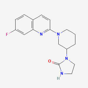 1-[1-(7-Fluoroquinolin-2-yl)piperidin-3-yl]imidazolidin-2-one