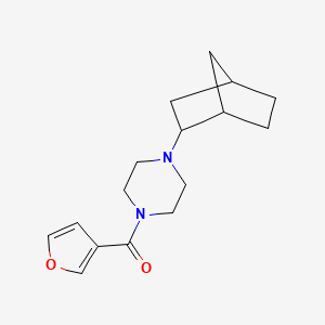 [4-(2-Bicyclo[2.2.1]heptanyl)piperazin-1-yl]-(furan-3-yl)methanone