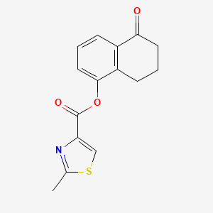 (5-oxo-7,8-dihydro-6H-naphthalen-1-yl) 2-methyl-1,3-thiazole-4-carboxylate