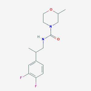 N-[2-(3,4-difluorophenyl)propyl]-2-methylmorpholine-4-carboxamide