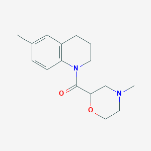 (6-methyl-3,4-dihydro-2H-quinolin-1-yl)-(4-methylmorpholin-2-yl)methanone