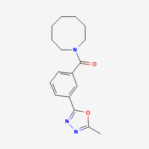 Azocan-1-yl-[3-(5-methyl-1,3,4-oxadiazol-2-yl)phenyl]methanone