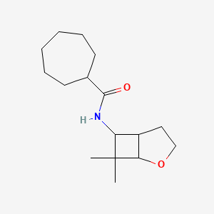 N-(7,7-dimethyl-2-oxabicyclo[3.2.0]heptan-6-yl)cycloheptanecarboxamide