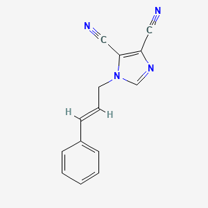 1-[(E)-3-phenylprop-2-enyl]imidazole-4,5-dicarbonitrile