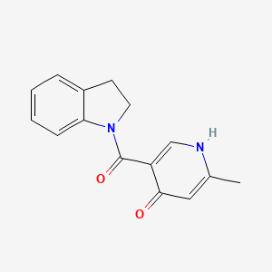 5-(2,3-dihydroindole-1-carbonyl)-2-methyl-1H-pyridin-4-one