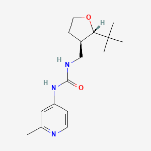 1-[[(2S,3R)-2-tert-butyloxolan-3-yl]methyl]-3-(2-methylpyridin-4-yl)urea