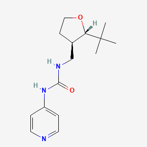 1-[[(2S,3R)-2-tert-butyloxolan-3-yl]methyl]-3-pyridin-4-ylurea