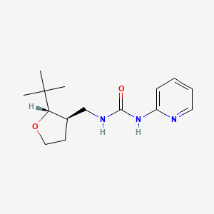 molecular formula C15H23N3O2 B7610603 1-[[(2S,3R)-2-tert-butyloxolan-3-yl]methyl]-3-pyridin-2-ylurea 