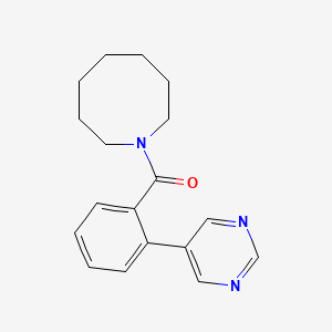 Azocan-1-yl-(2-pyrimidin-5-ylphenyl)methanone