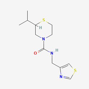 2-propan-2-yl-N-(1,3-thiazol-4-ylmethyl)thiomorpholine-4-carboxamide