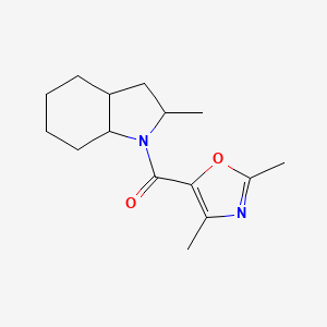 (2,4-Dimethyl-1,3-oxazol-5-yl)-(2-methyl-2,3,3a,4,5,6,7,7a-octahydroindol-1-yl)methanone