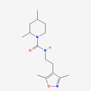 N-[2-(3,5-dimethyl-1,2-oxazol-4-yl)ethyl]-2,4-dimethylpiperidine-1-carboxamide