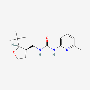 1-[[(2S,3R)-2-tert-butyloxolan-3-yl]methyl]-3-(6-methylpyridin-2-yl)urea