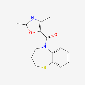 3,4-dihydro-2H-1,5-benzothiazepin-5-yl-(2,4-dimethyl-1,3-oxazol-5-yl)methanone