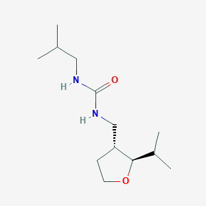 1-(2-methylpropyl)-3-[[(2R,3R)-2-propan-2-yloxolan-3-yl]methyl]urea