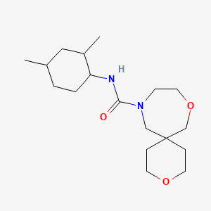 N-(2,4-dimethylcyclohexyl)-3,8-dioxa-11-azaspiro[5.6]dodecane-11-carboxamide