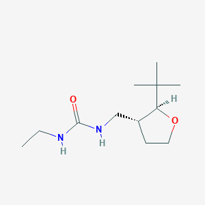 molecular formula C12H24N2O2 B7610702 1-[[(2S,3R)-2-tert-butyloxolan-3-yl]methyl]-3-ethylurea 