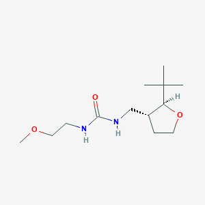 1-[[(2S,3R)-2-tert-butyloxolan-3-yl]methyl]-3-(2-methoxyethyl)urea