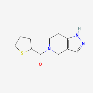 1,4,6,7-Tetrahydropyrazolo[4,3-c]pyridin-5-yl(thiolan-2-yl)methanone