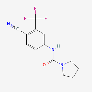 N-[4-cyano-3-(trifluoromethyl)phenyl]pyrrolidine-1-carboxamide