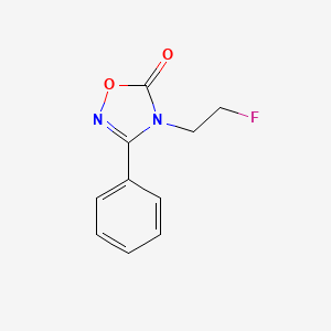 molecular formula C10H9FN2O2 B7610787 4-(2-Fluoroethyl)-3-phenyl-1,2,4-oxadiazol-5-one 