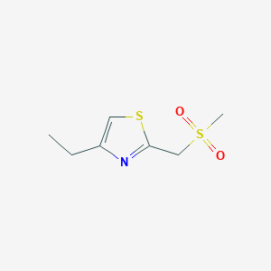 4-Ethyl-2-(methylsulfonylmethyl)-1,3-thiazole