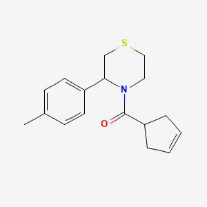 Cyclopent-3-en-1-yl-[3-(4-methylphenyl)thiomorpholin-4-yl]methanone