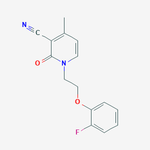 1-[2-(2-Fluorophenoxy)ethyl]-4-methyl-2-oxopyridine-3-carbonitrile